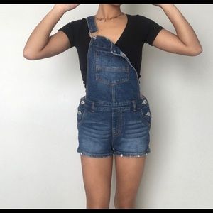 Vintage Jean short overalls: